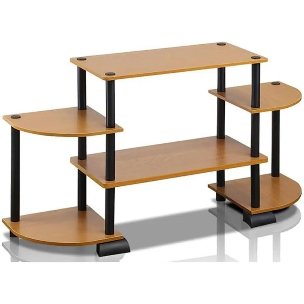 

Развлекательный центр Turn-N-Tube Rounded TV Entertainment Center, цвет светло-вишневый/черный