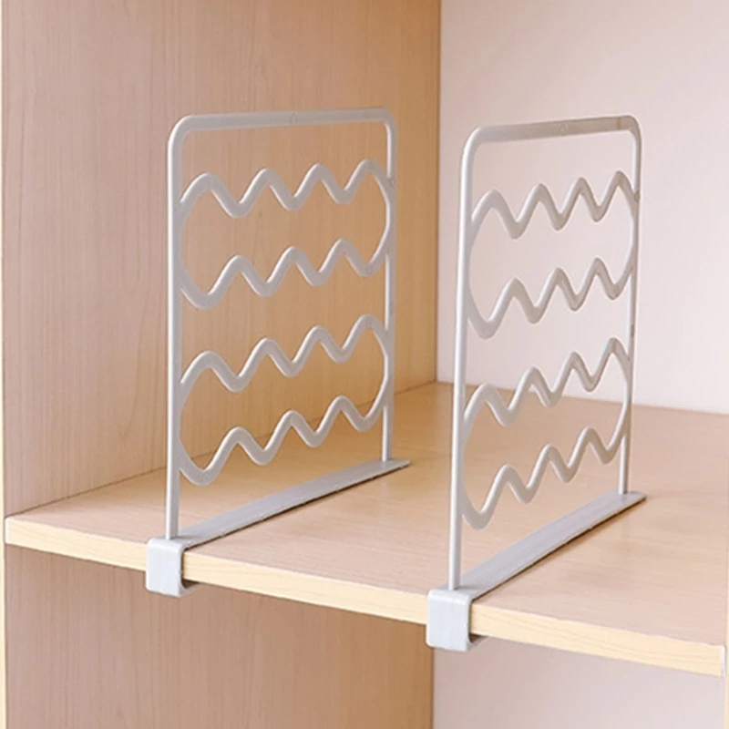 Shelf Separators Plastic Shelf Dividers for Closets Perfect for Clothes & Bedroom Kitchen Cabinets Shelf