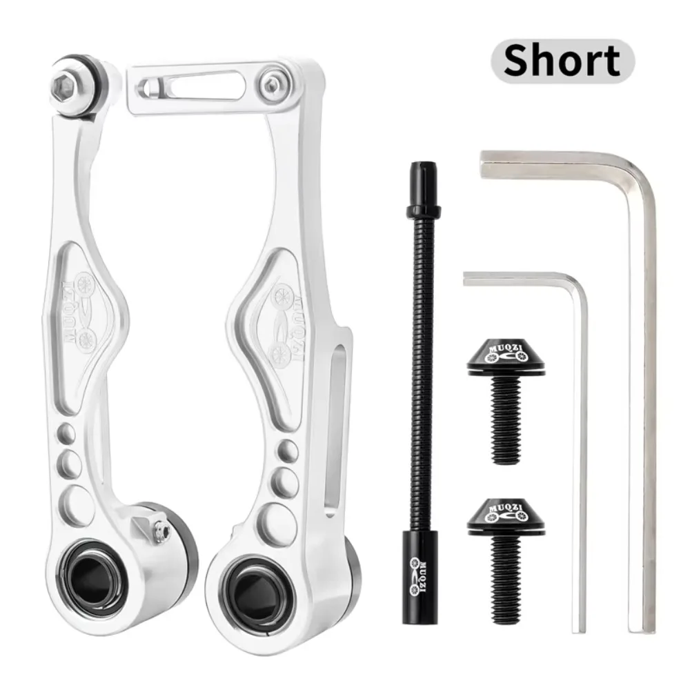 

Bike Parts Aluminum Alloy Bike Brake Set Short/Long Ultralight Cables and Lever Kit Practical V Brake Caliper Set Road Bike