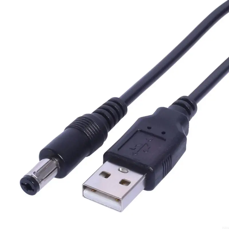 34YA Durable USB to DC5521 Plug Charging Cord Power Cable for Speaker and More