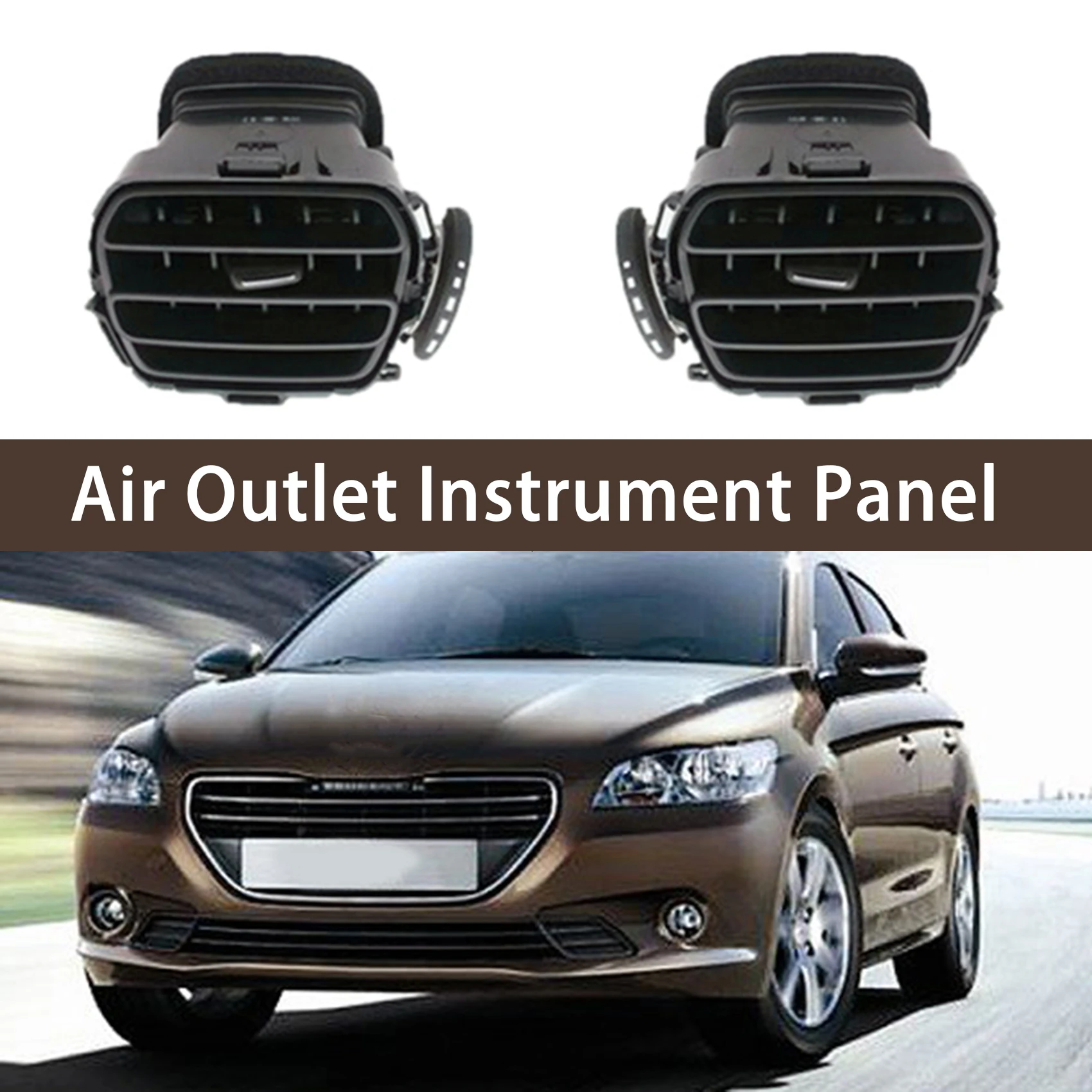 Car Left Side Air Outlet Air Conditioning Outlet Grill for Peugeot 301 Citroen Elysee C3