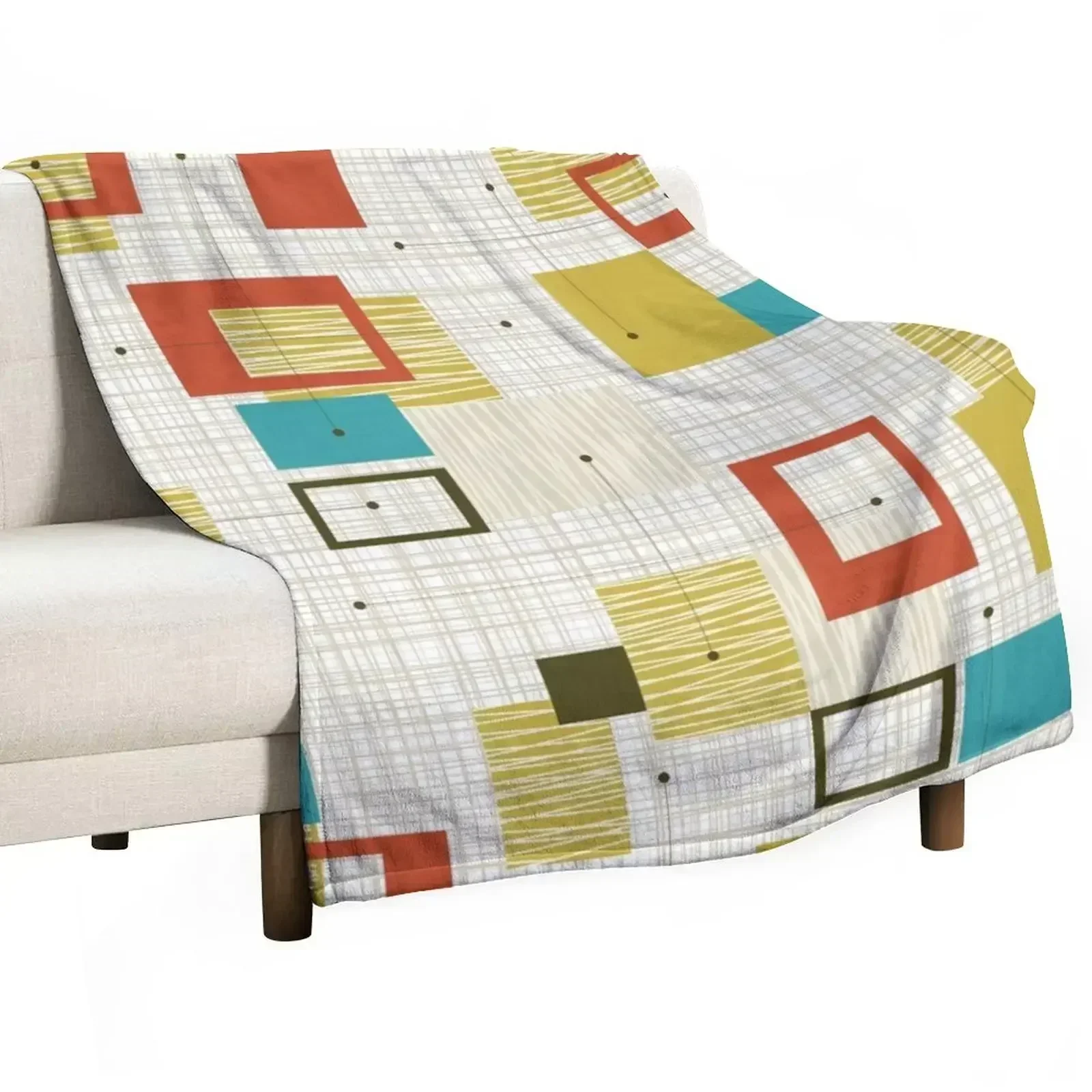 Mid Century Modern 2a Throw Blanket Decorative Sofa Weighted Soft for sofa christmas gifts manga Blankets