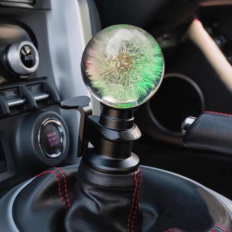 Car modification gear head Dandelion crystal manual gear head manual gear universal handball personalized accessories