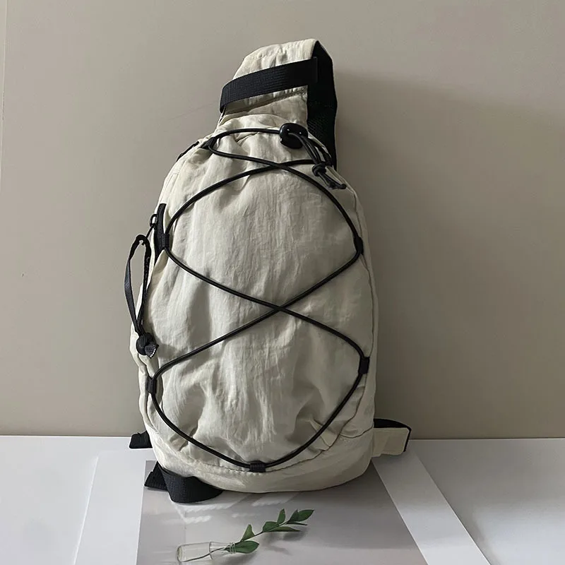Outdoor-Sport-Brusttasche Nylon-Schultertasche Wasserdichte Kordelzug-Umhängetasche Brillentasche Vielseitig für Männer und Frauen – Detail 10
