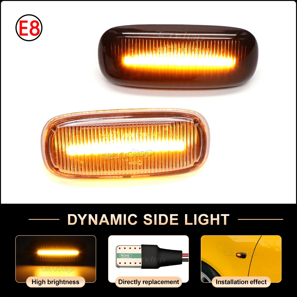 Dynamic Turn Signal Light Side Marker Blinker Lamp Car Accessories For Audi A3 S3 8L 2000-2003 A8 D2 1999-2002 TT 8N 2000-2006