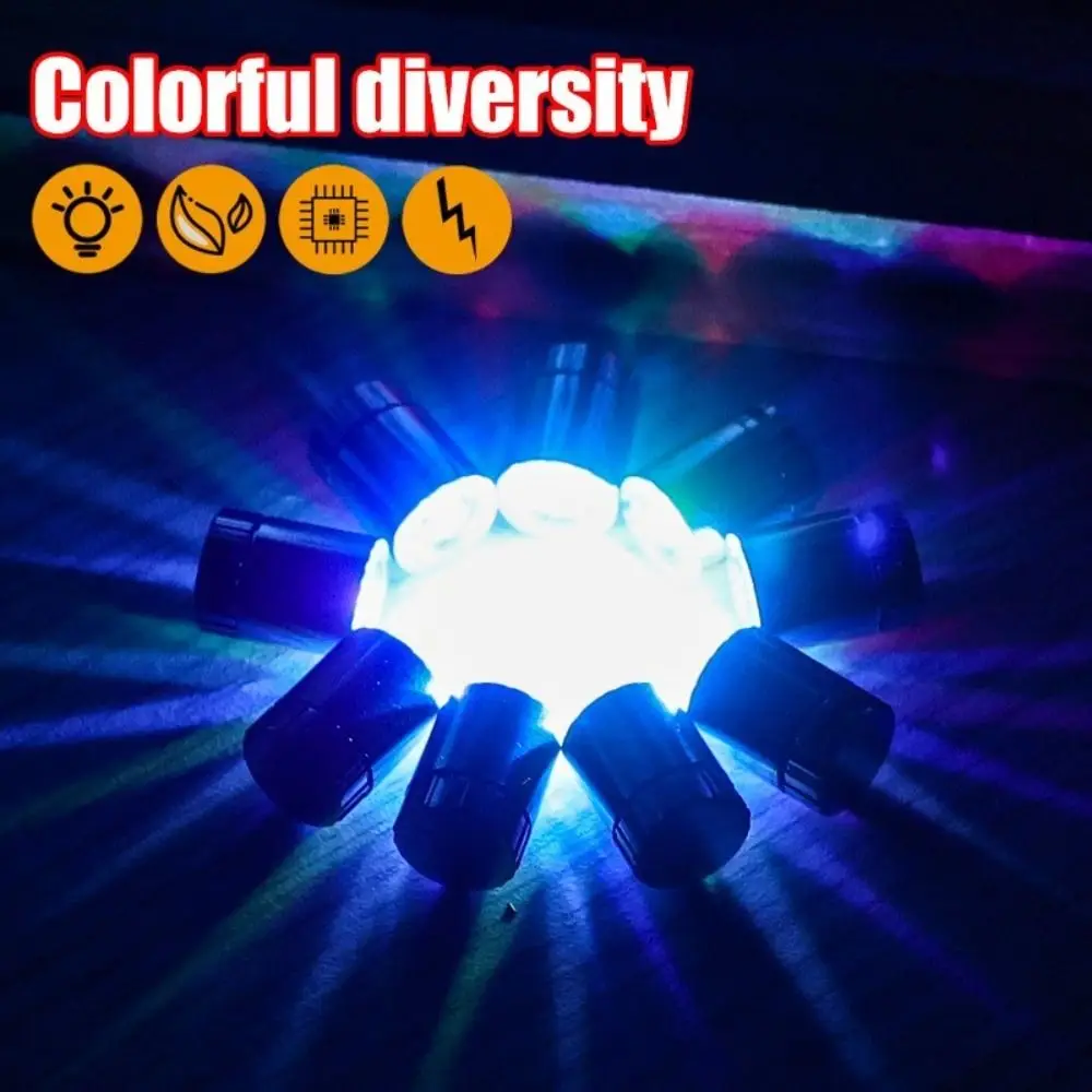 10Pcs New Small Mini LED Light Battery Powered Colorful Light Bulb Electronic Accessories for Lantern Wick Base