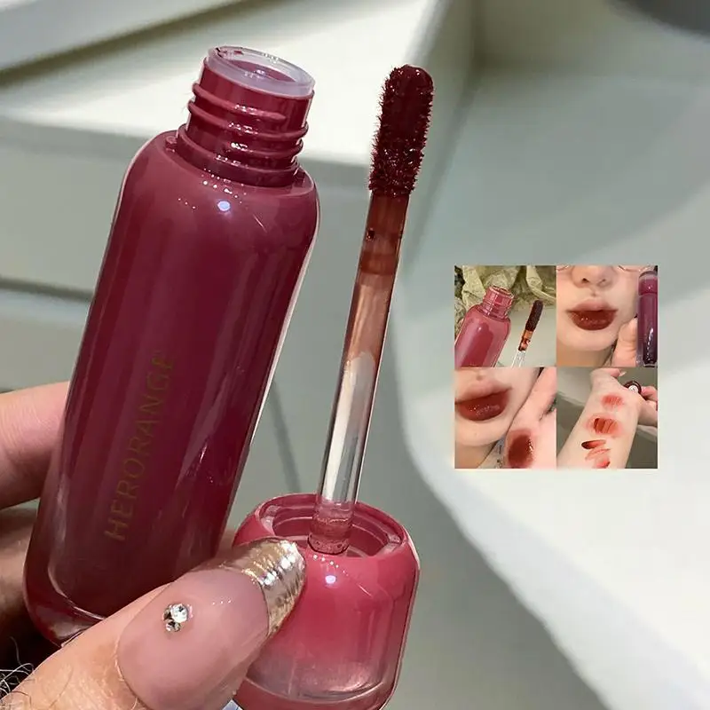 HERORANGE Lip Glaze Mirror Water Lip Gloss Moisturizing Liquid Lipstick Clear Tint Makeup Korean Women Cosmetics
