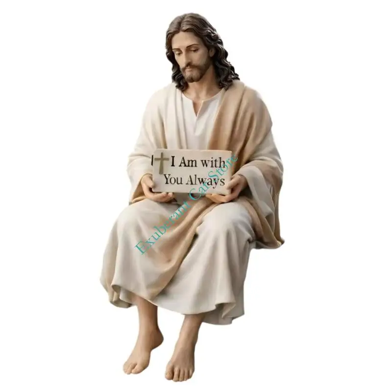 Religious Figurine of Christ Resin Christ Figure Religious Gift for Serenity in Various Decors Environments