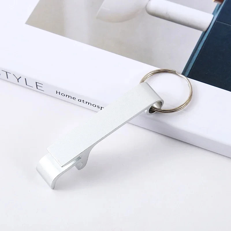 1/2/3/4/5/6Pcs Portable Beer Bottle Opener Keychain Mini Pocket Metal Beverage Bottle Opener