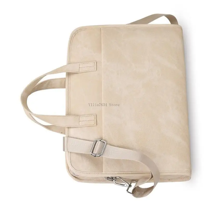  Laptop Shoulder Bag For 14inch Computers Water Resistant Fabric Multiple Pocket Adjustable Straps Carry On Compatible
