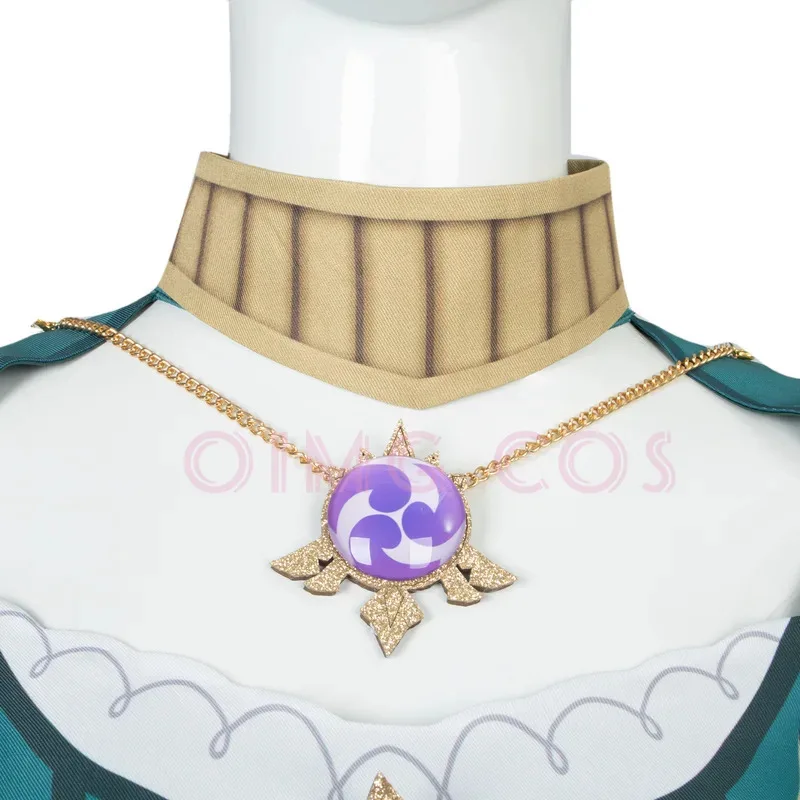 Disfraz de Lisa Genshin Impact A Sobriquet debajo de la sombra, uniforme de Carnaval para adultos, peluca de Anime, Disfraces de Halloween, juego para mujeres