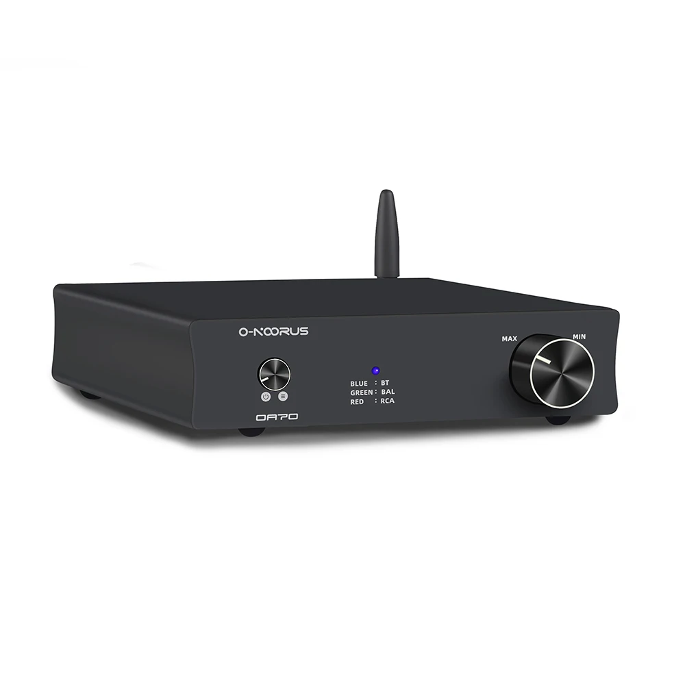 O-NOORUS OA70 Dual MA12070x2 Fully Balanced HIFI Class D Power Amplifier Bluetooth 5.0 Speaker Receiver Aptx RCA TRS Input