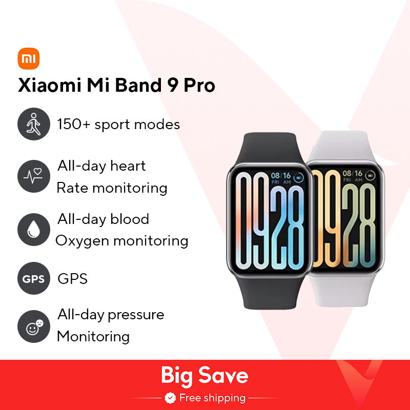  Global Version Xiaomi Smart Band 9 Pro Smartband 1.74" AMOLED Display Blood Oxygen Sport GPS Smart Watch Bracelets Mi Band 