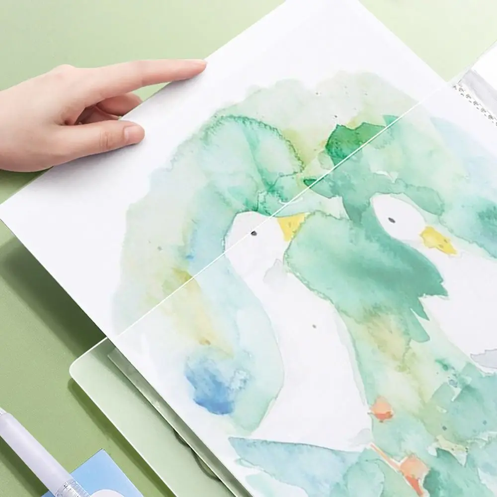 Durable Plastic Archives Bag Transparent Bag 30/60 Pages File Folder A4 Large Capacity File Storage Bag File