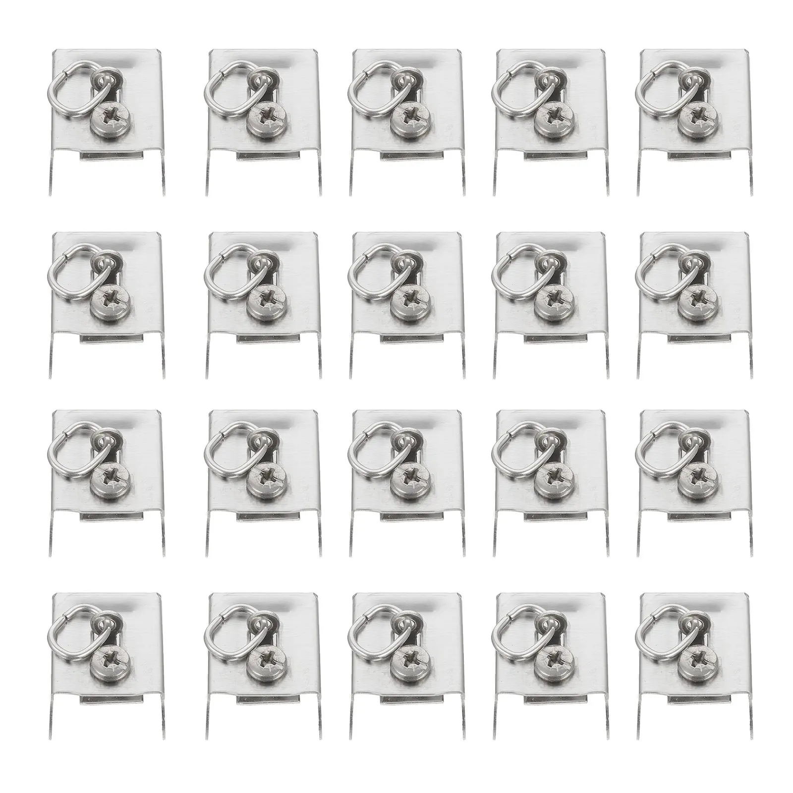 20Pcs Stainless Steel Curtain Rod End Sealing Plug Robust Long-Lasting Curtain Rod Rail Finials for Living Room Bedroom