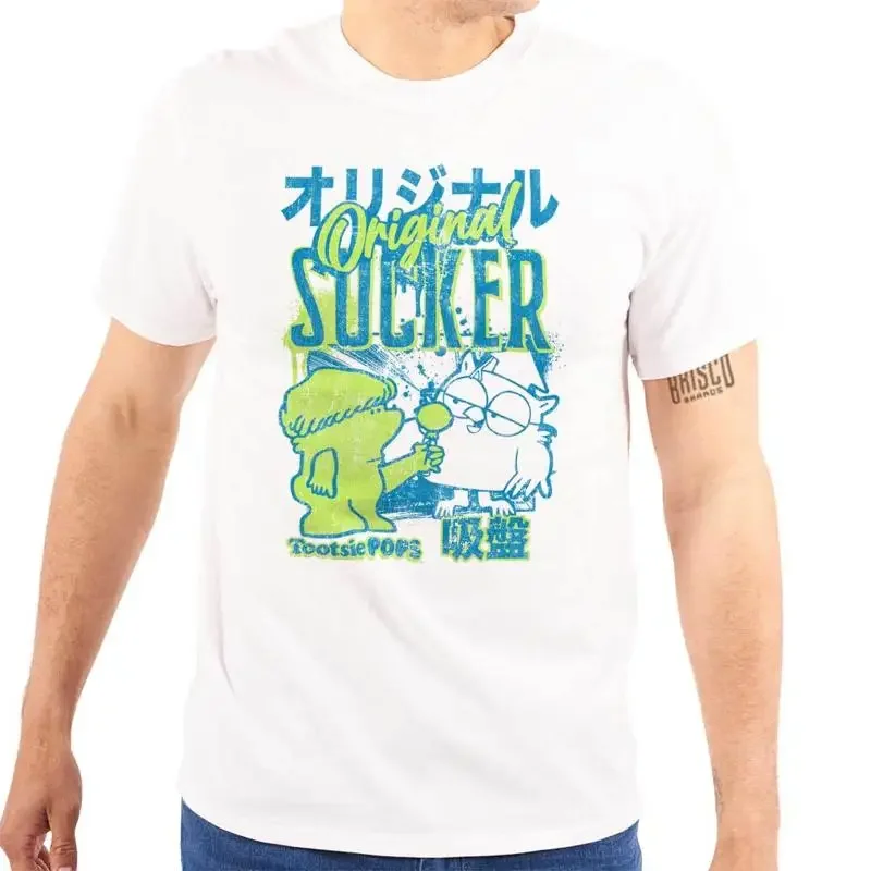 Kanji Tootsie Pops Mr Owl Original Sucker Womens or Mens Crewneck T Shirt Tee