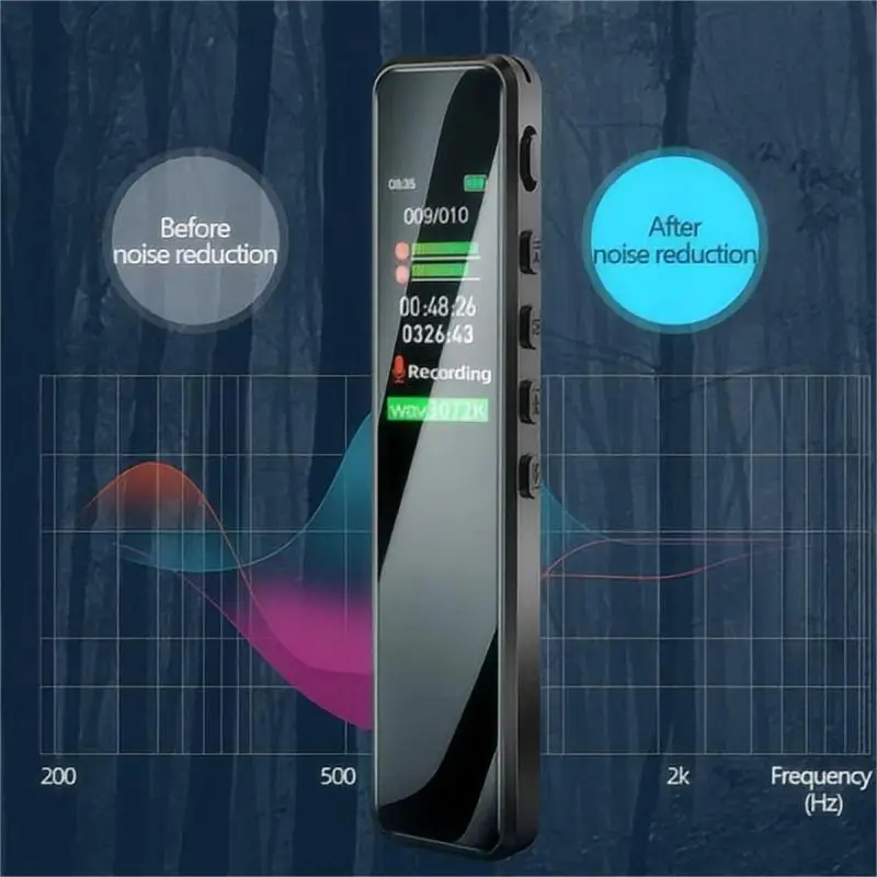 Reporter-Stylo statique avec microphone d'écran de document, réduction du bruit DSP, qualité sonore HD sans perte, enregistreur professionnel portable