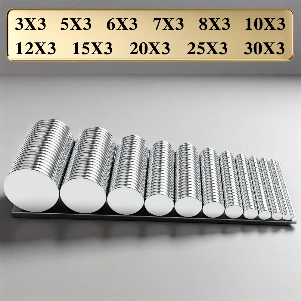 مغناطيس النيوديميوم القوي N35 ندفيب المغناطيسي الدائم imanes مغناطيس الثلاجة القوي للغاية لتقوم بها بنفسك 3x3 6x3 10x3 15x3 20x3 مللي متر #1