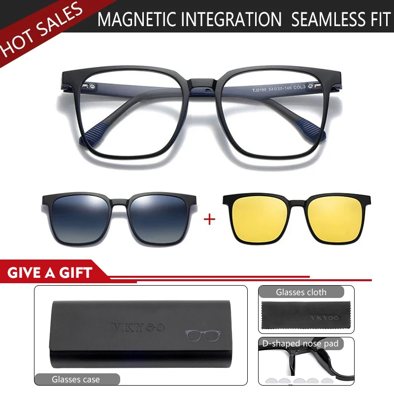 Vicky neu in Magnet clip auf optischen Myopie Brille für Männer Frauen polarisierte Sonnenbrille verschreibung pflicht ige Lesebrille tj2190 7