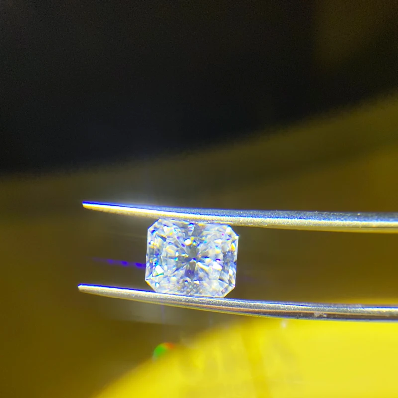 Hoge kwaliteit losse Moissanite 5x7mm 1ct Radiant Cut Super D kleur VVS1 uitstekende losse moissanite kraal voor vrouw sieraden maken