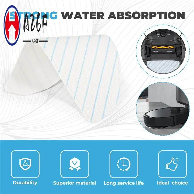 

A26F-100 Pcs Disposable Mop Pads Replacement Mop Cloths Pads For Ecovacs T9 T9+ T8 T8+ T8 AIVI N8 N8 Pro N8 Pro+ Robot Vacuum