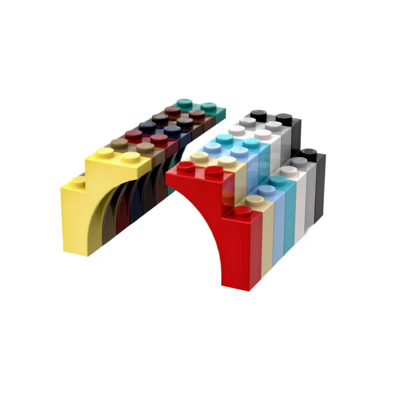 15PCS MOC compatible with 13965 arch 1x3x3 building block tree kit, connecting bricks, creative children's toys