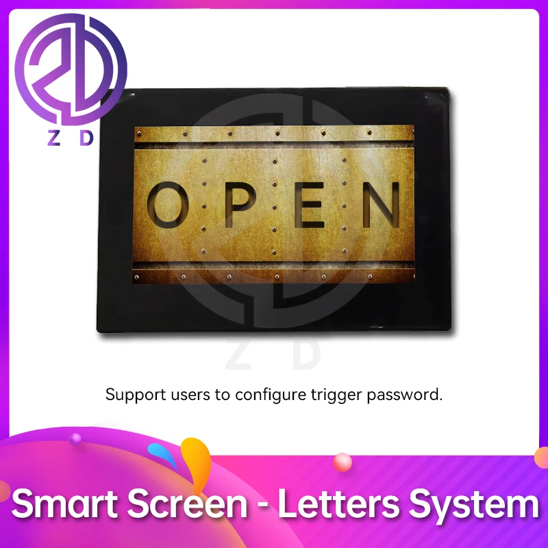 Imagem -05 - Smart Screen Letters System Real Life Escape Room Ajustar as Letras para a Direita para Desbloquear zd Jogo de Fuga Prop