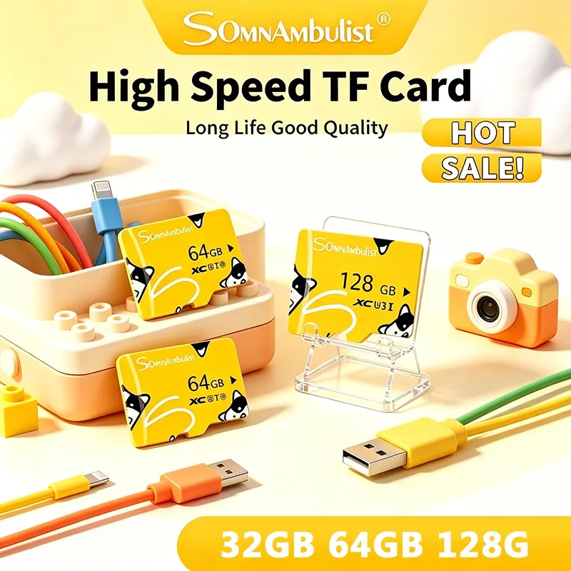 SomnAmbulist Mini TF Card TF Card Memory Card 64GB 32GB High Speed C10 U3 A1 for Drone Audio Surveillance Device
