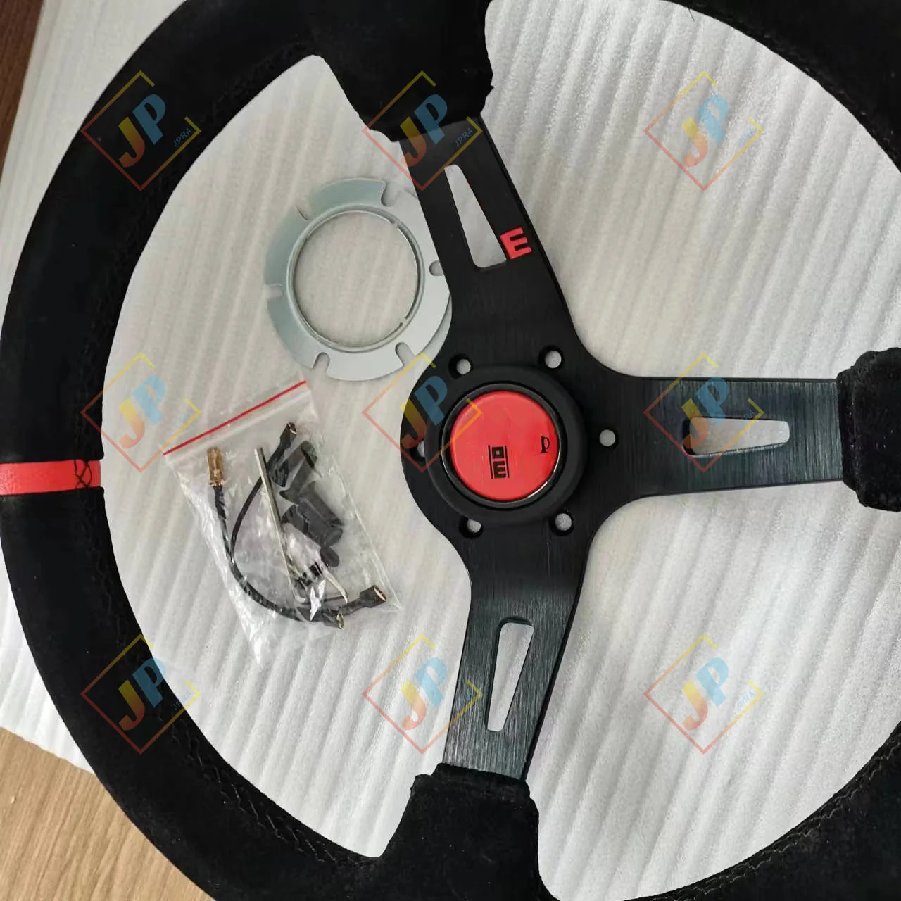 13Inch Suede Racing Steering Wheel Car Drift For Deep Dish 320MM