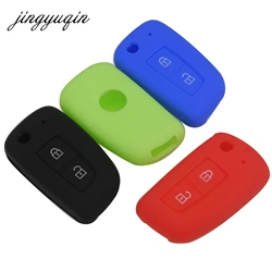 Jingyuqin 2 Nút Silicone Chìa Khóa Ô Tô Cho Xe Nissan Qashqai X-Đường Mòn Thủy Tinh Murano Maxima Altima Juke Nhiệm Vụ Livina Tiida nismo Fob Ốp Lưng