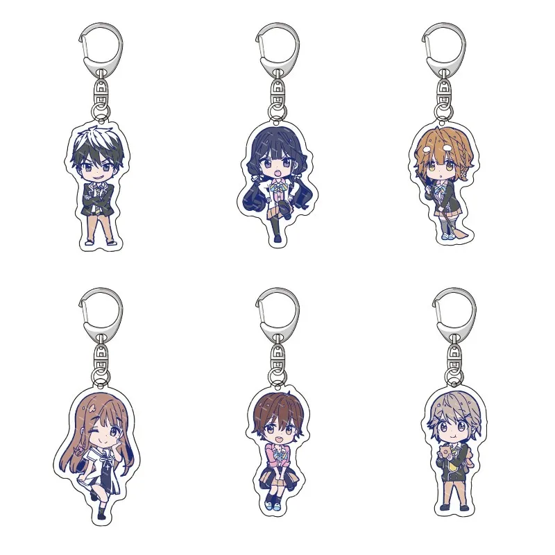 Anime Masamune-Kun's Revenge Figures Makabe Masamune Adagaki Aki Koiwai Yoshino Acrylic Key Chains Kawaii Bag Pendant Decor Gift