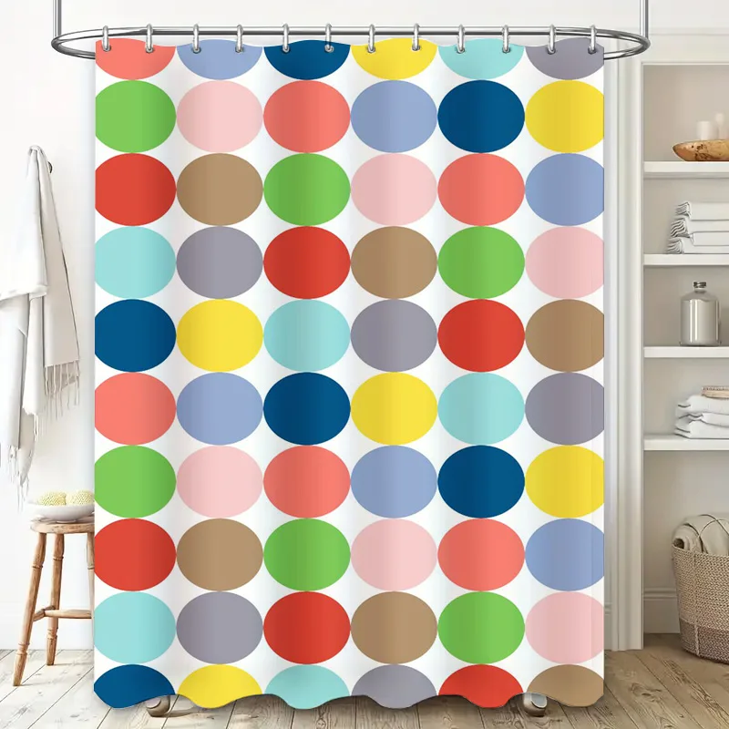 White Black Flower Decor Shower Curtain with 'People Call Me Mom'