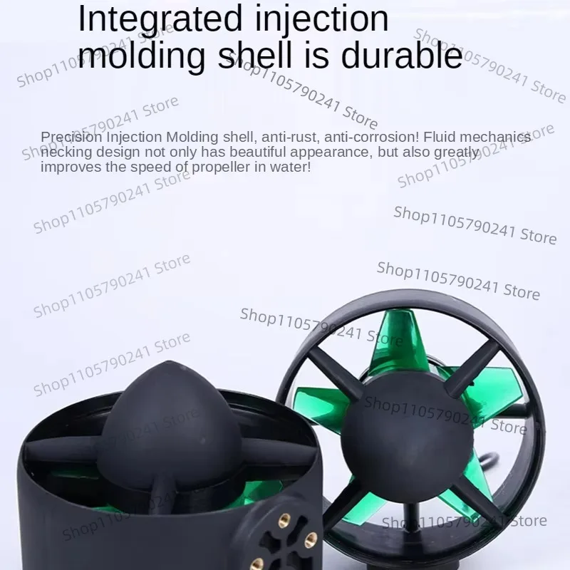 800W ROV Underwater Propeller 24-48V 10A 130N Thrust, Brushless Waterproof Thruster for Fishing Boat Kayak Submersible Robot DIY