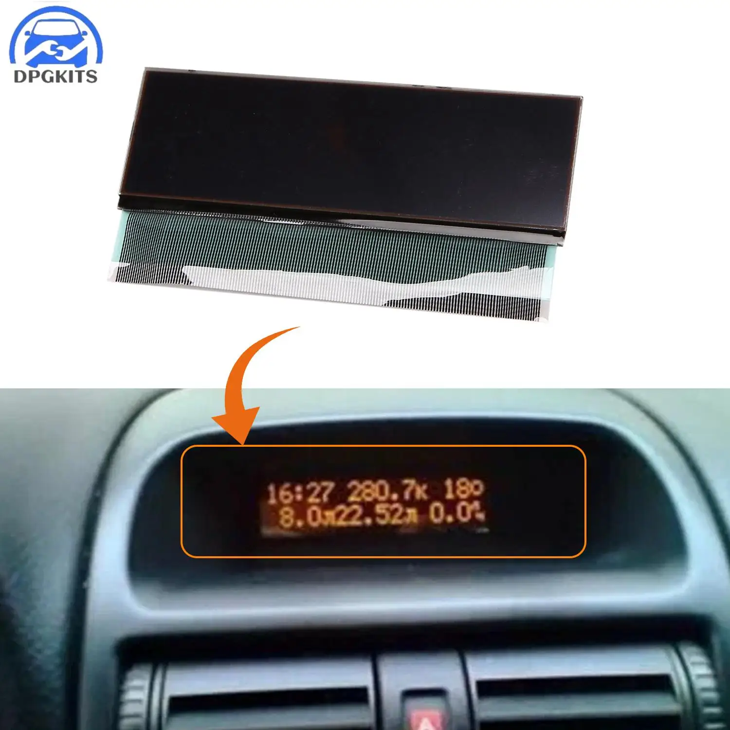 

5 Inch Car Dashboard Central Navigator LCD Screen Display For Peugeot 206 307 Citroen C5 Xsara Picasso Car Display Accessories