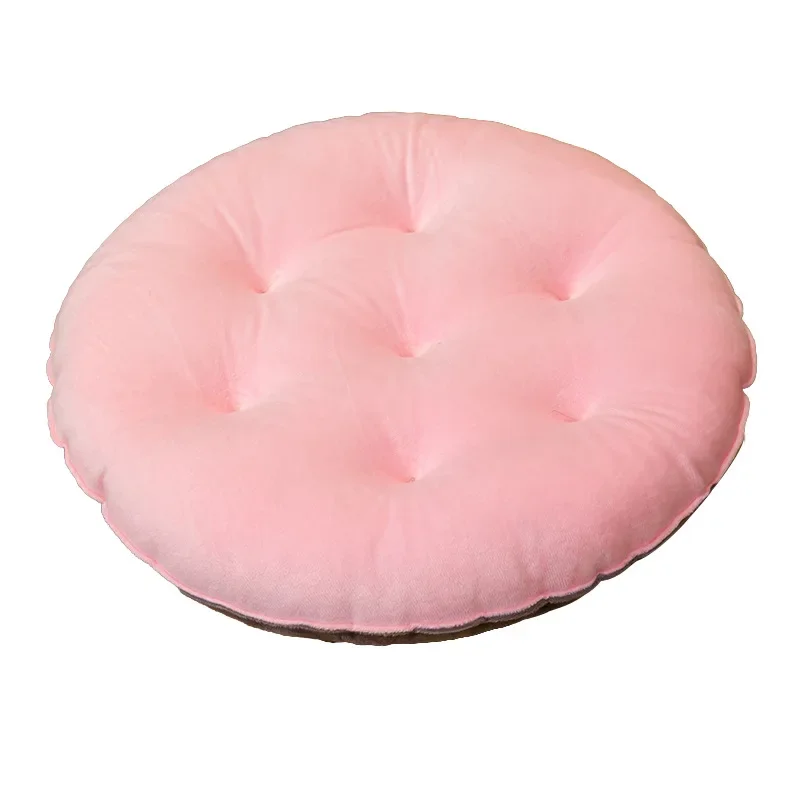 Office Chair Cushion Crystal Velvet Cushion Cute Color Matching Chair Cushion Winter Warmth Cushion Student Stool Butt Cushion