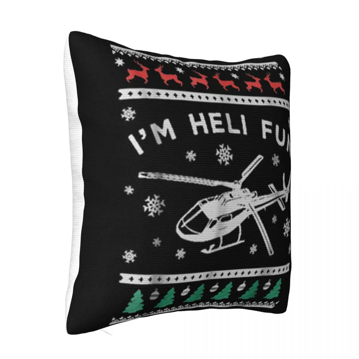 Pretty Helicopter Ugly Christmas Heli Pilot Dj Latest New Brand Youth Middle Aged Cheap Sale Pillow Case