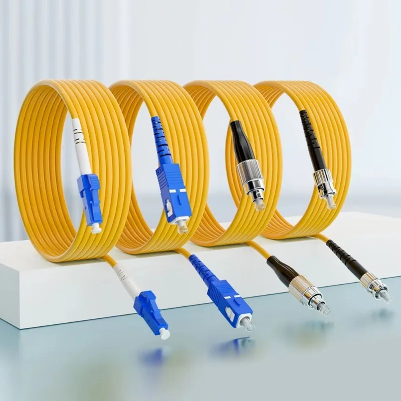 Simplex G652D SC-SC UPC Fiber Patch Cord 1M Optical Jumper For FTTH IP Telecommunication Network Cable Wiring