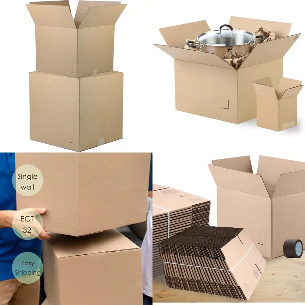 24x18x18 Corrugated Cardboard Shipping Boxes 15-Pack | Brown/Kraft Mailing, Packing, Moving & Storage Boxes for Business and Hom