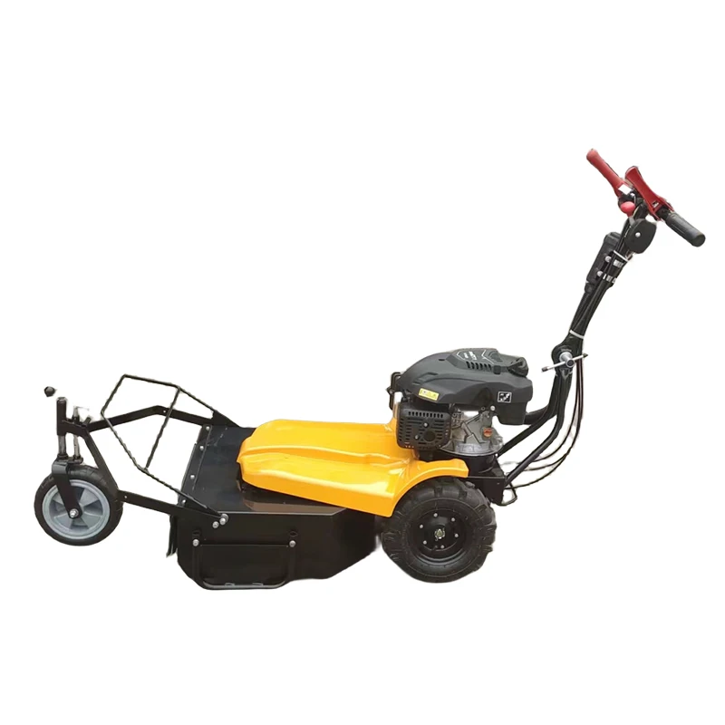 Gas-Powered Lawn Mower Machine Lawn Grooming & Grass Cutter Service Self-Propelled Lawn Mower Gasoline Power