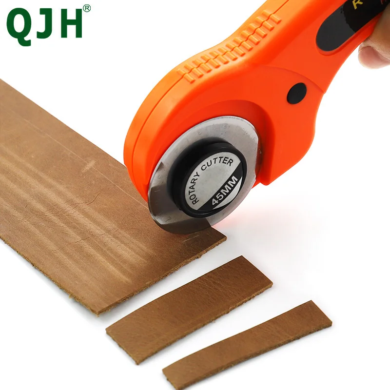 1PC Manual Fabric Leather Cutting Knife Machine Hand Roller Cutting Tool DIY Leathercraft Rotary Cutter Sewing Accessory