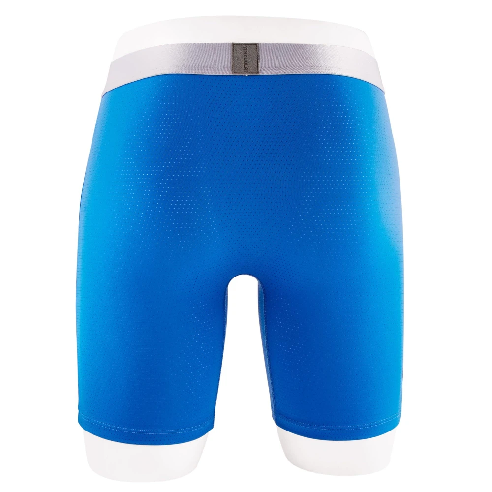 Zonbailon Mens Anti-Chafing Support Pouch Boxer Briefs Underwear with Flap for Balls
