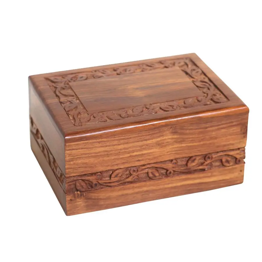 

Резные деревянные урны для праха домашних животных (собак, кошек), ручной работы, с системой открывания снизу, для крупных собак, 6.