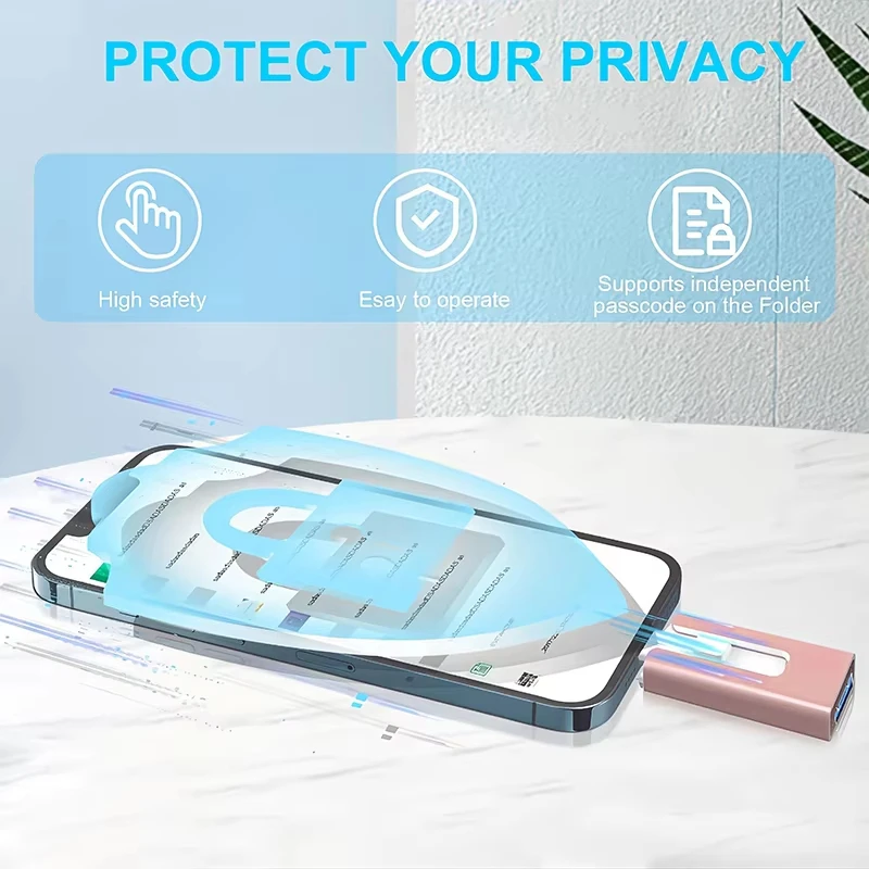 محرك فلاش Xiaomi USB 3.0 512G 256G 2TB 1TB مع 4in1 لواجهة Iphone Mirco Type Pendrive لهاتف Iphone7/8/11/12/13 Ipad