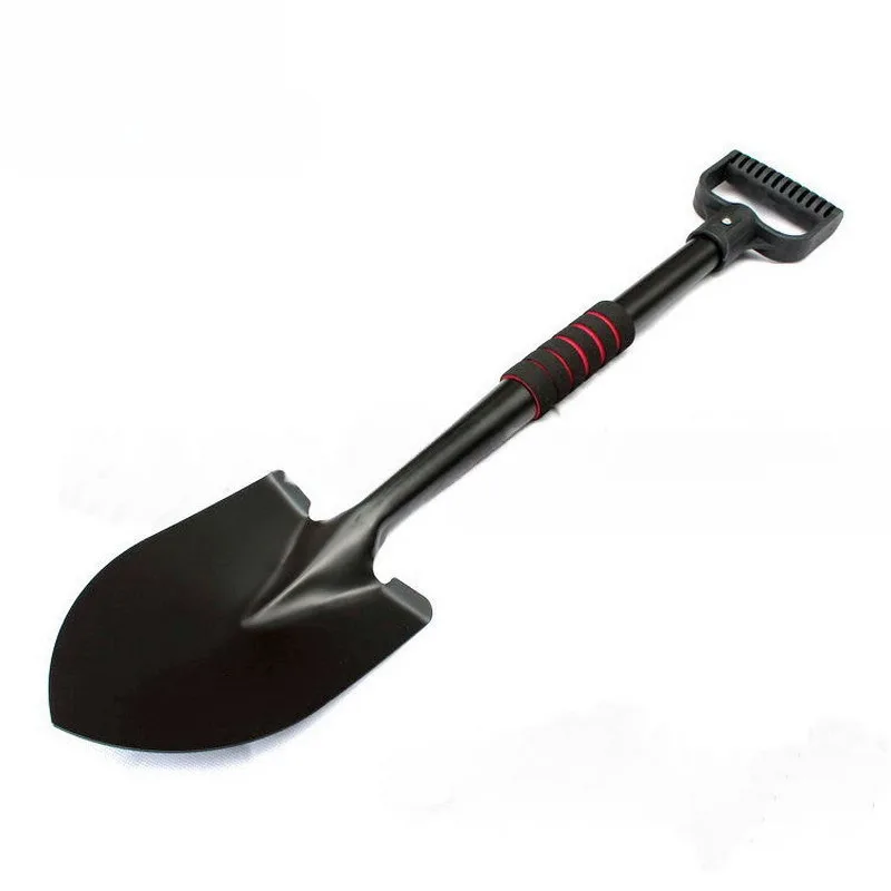 

Sports Outdoor Equipment Snow Shovel Thickened Camping Carbon Steel Shovel Multifunctional Camping Fishing Non-slip Handle Tools