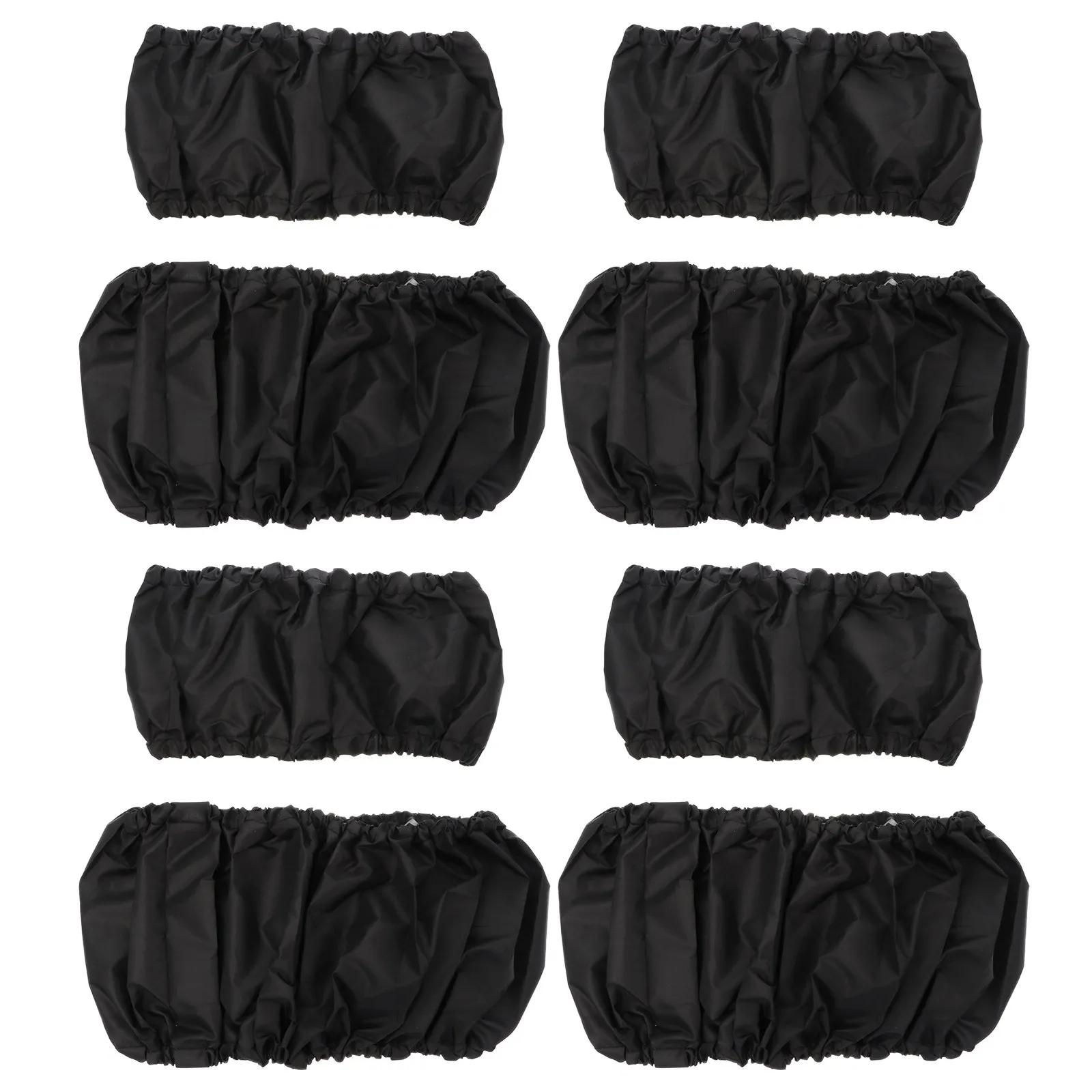 

8Pcs Stroller Wheel Protective Covers Oxford Cloth Sturdy Water Resistant Wheelchair Cover Anti-Slip Pushchair Accessory Wheel