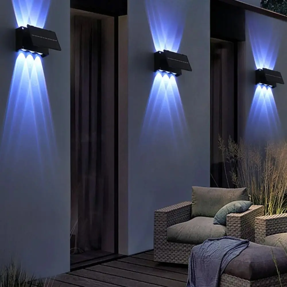 Sensitive Solar Wall Light Dust Prevention Waterproof Waterproof LED Solar Light Super Bright Warm/ White/RGB