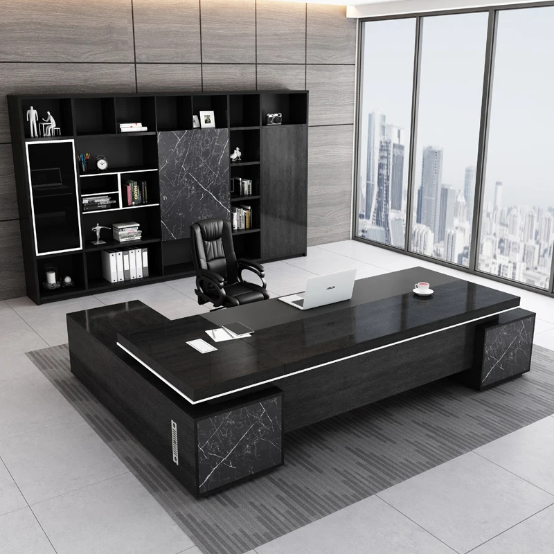 

Desktop Asthetic Executive Desk Corner Manager Computer L Shaped Desks Work Luxury Mesas De Escritorio Furniture