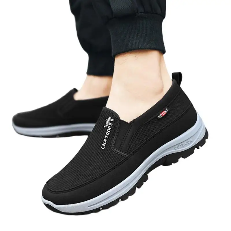 Men Shoes Comfortable Walking Shoes Lightweight Casual Sneakers Breathable Slip On Mens Loafers For Hiking Walking