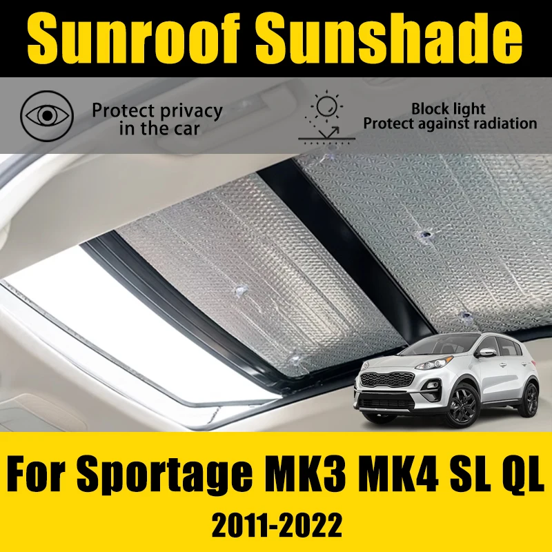 

2PCS Car Sunroof Sunshades For Kia Sportage MK3 MK4 SL QL 2011~2022 2021 2020 Car Heat Insulation Sunshades Sun Protection Board