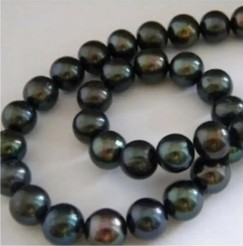 

Charming AAA+ 9-10mm Black Tahitian Pearl Bead 15inch